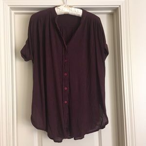 🍯 Silence and Noise Burgundy Oversized Tunic